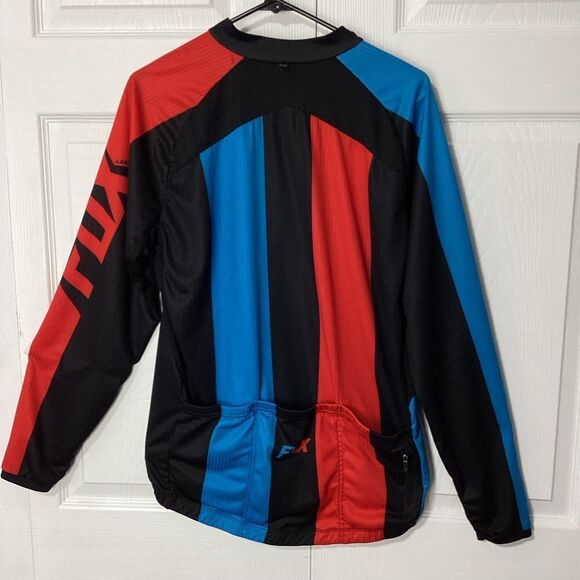 Fox Brand Cycling Jacket Bicycle Racing Coat With Back Pouches Pocket XL - Picture 2 of 12